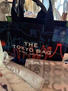 Marc Jacobs The Tokyo Bag — Black with Neon Blue & Red Accents